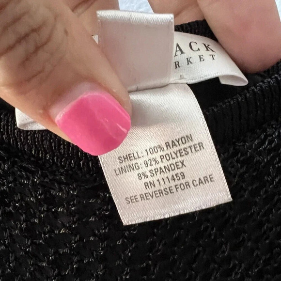 White House Black Market Crochet Layered Sleeveless Top Womens Sz S Sexy Tank - Picture 3 of 13